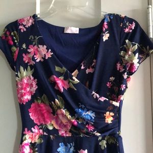 Blue Floral Dress